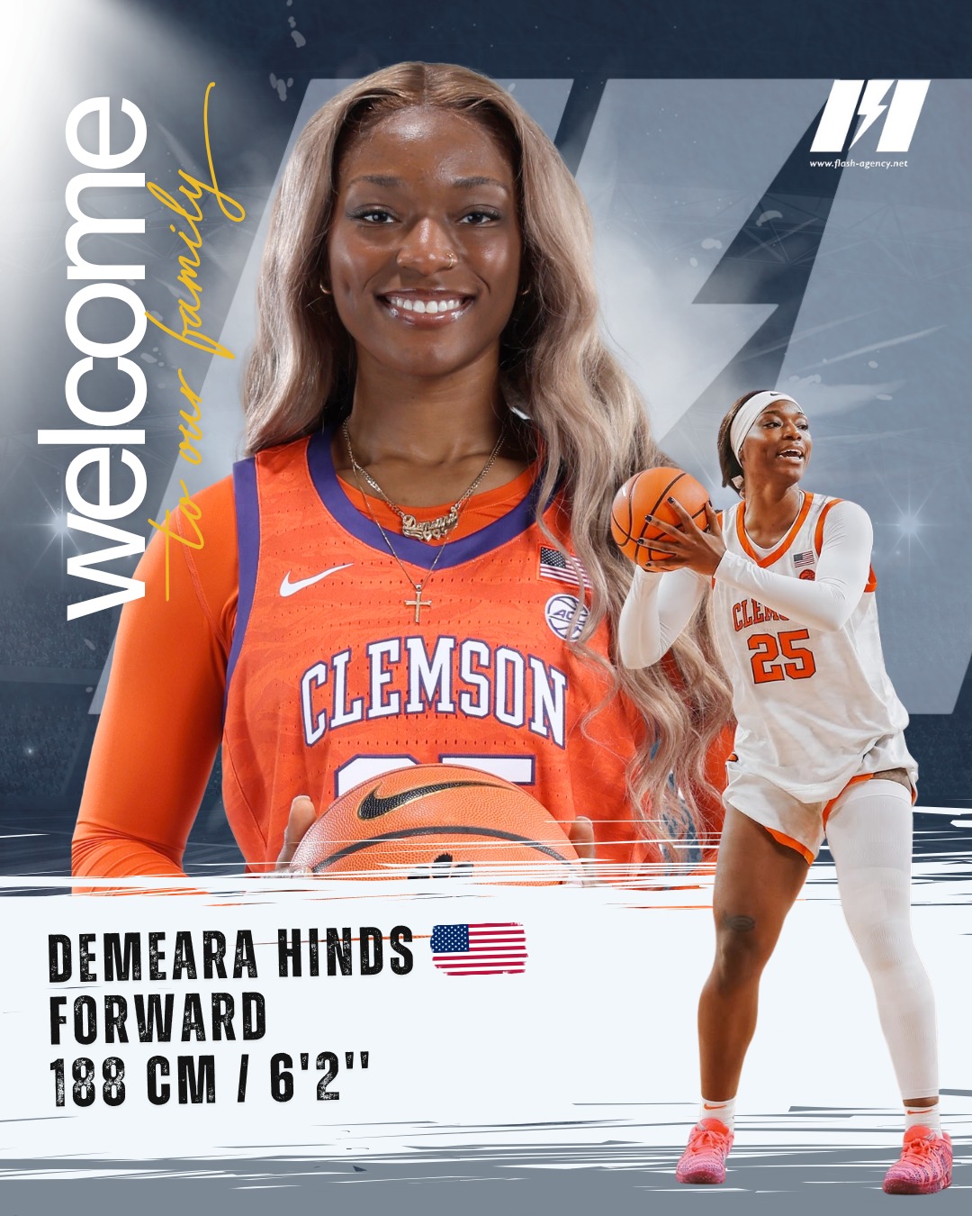 Demeara Hinds has signed with Flash Agency