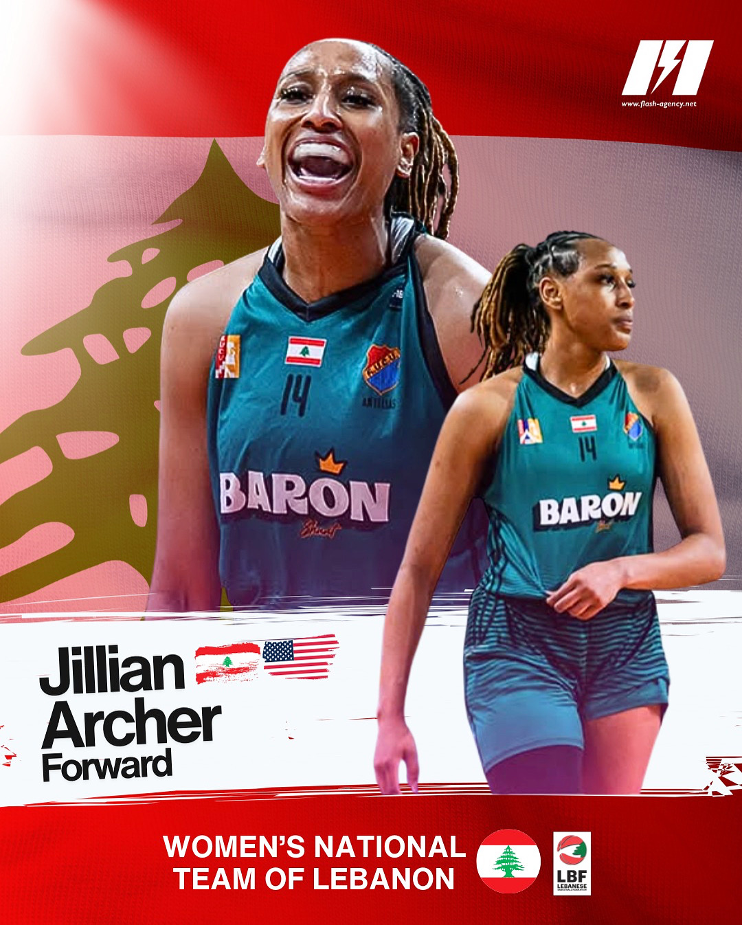 Jillian Archer is joining Lebanon Women's National Team