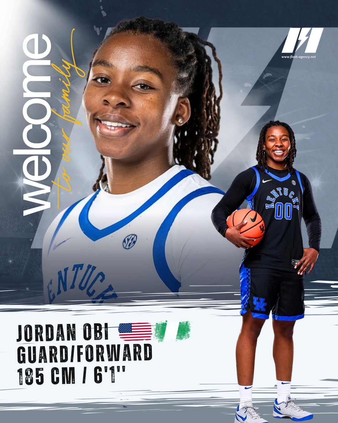 Jordan Obi has signed with Flash Agency